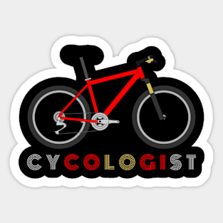 Cycologist T-Shirt Sticker